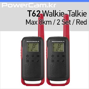[파워캠] 모토로라 솔루션 무전기 T62 레드 [Motorola solutions walkie-talkies T62 Red]
