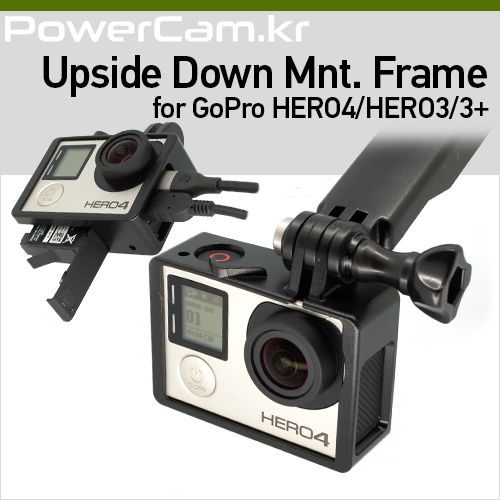 [파워캠] 고프로 HERO4 거꾸로 프레임 V2 [Upside Down Mounting Frame for GoPro HERO4]
