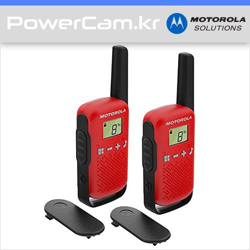 [파워캠] 모토로라 솔루션 무전기 T42 레드 [Motorola solutions walkie-talkies T42 Red]