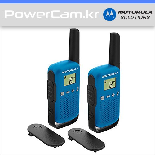 [파워캠] 모토로라 솔루션 무전기 T42 블루 [Motorola solutions walkie-talkies T42 Blue]