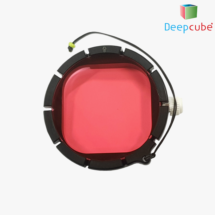 [파워캠] 딥큐브 고프로 히어로 8 프로텍티브 하우징용 레드필터 [Deepcube DC-856RG]