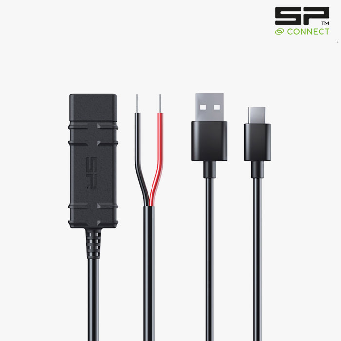 [파워캠] SPC+ / SPC 12V 고속 충전 케이블 [SP Connect 12V Hard Wire Cable] 에스피커넥트, 아이폰12, 13, 14 충전 가능