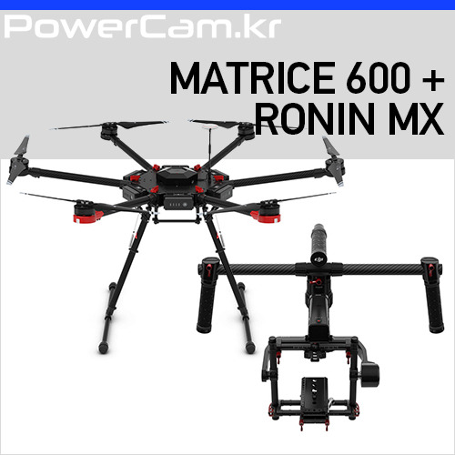 [파워캠] 매트릭스 600 + 로닌-MX [Matrice 600 + Ronin-MX]  헥스콥터, 헬리캠, 항공촬영, 짐벌