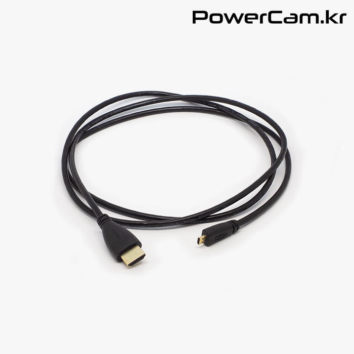 [파워캠] 마이크로 HDMI 케이블 (고프로용) [Micro HDMI Cable for GoPro] 4K 출력