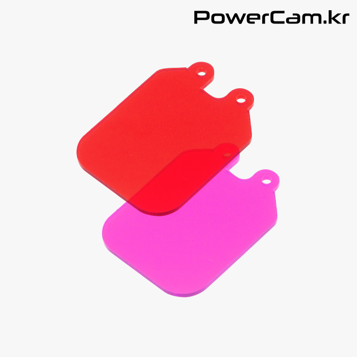 [파워캠] 고프로 스위블 다이브 필터 교체용 컬러 필터 (레드/마젠타) 필터 [GoPro Replacement Filter for Swivel Color Filter (Magenta/Red) ]