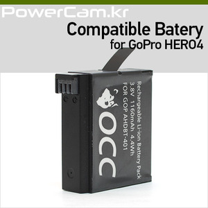 [파워캠] 고프로 히어로4 전용 OCC 호환 배터리 [HERO4 Battery]