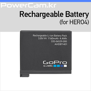 [파워캠] 고프로 HERO4 추가 배터리 [GoPro HERO4 Rechargeable Li-Ion Battery]