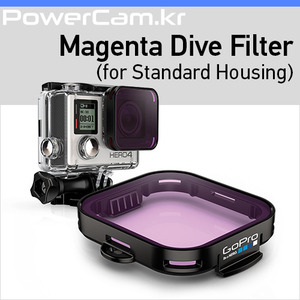 [파워캠] 고프로 다이브 마젠타 필터(표준 + 블랙아웃 하우징용) [GoPro Magenta Dive Filter For Standard Housing]